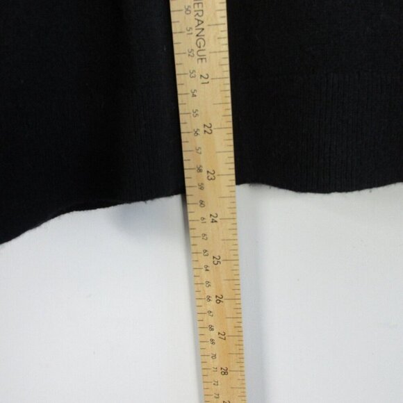 Club Monaco 100% Cashmere Turtleneck Pullover Sweater Women's Black Luxury 210 - Picture 9 of 11